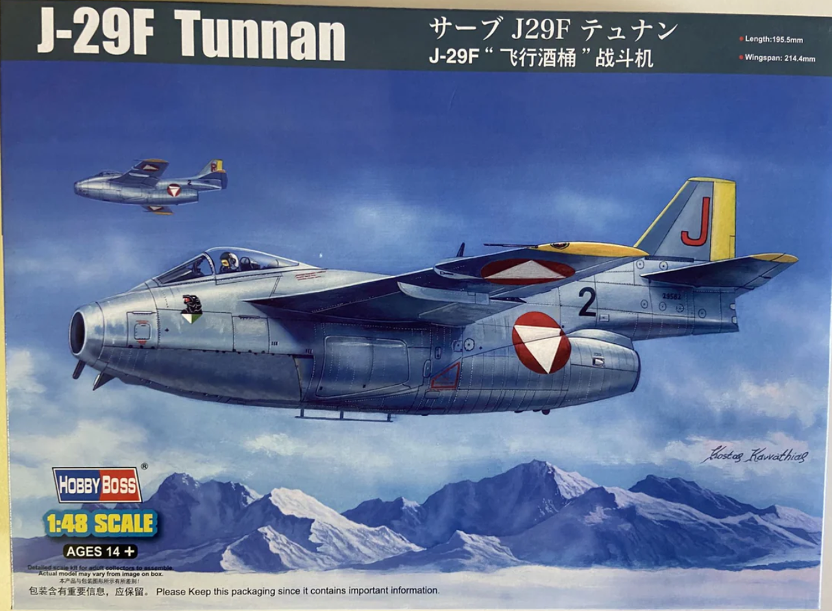Hobbyboss 1:48 J-29F Tunnan