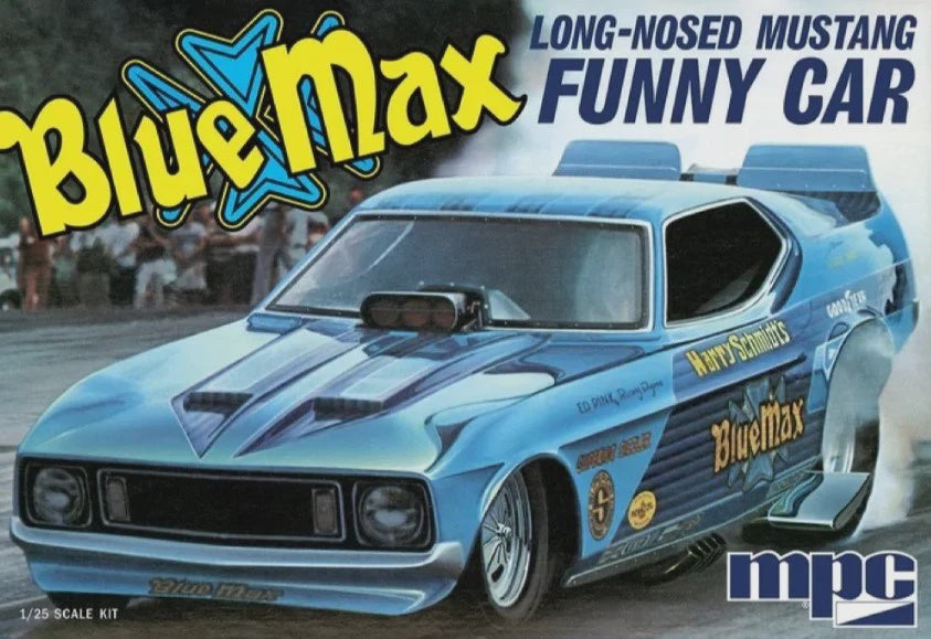 MPC 1:25 Blue Max Long-Nosed Mustang Funny Car