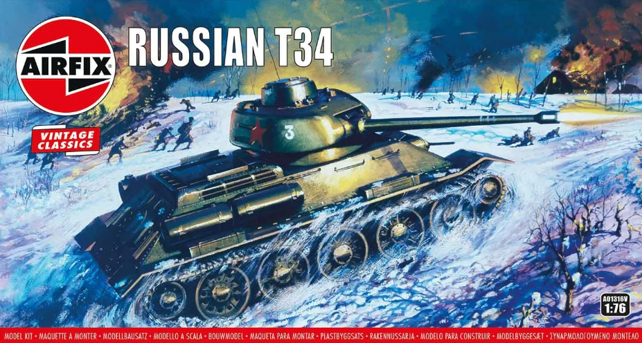 Airfix 1:76 T34/85 Soviet Medium Tank