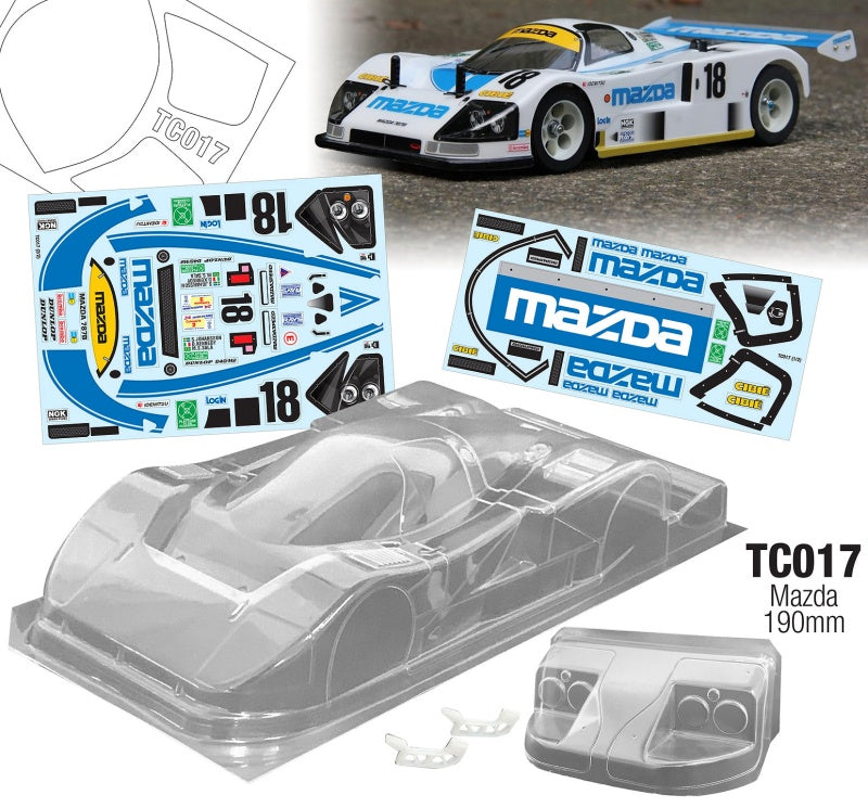 Team C 1/10 Mazda 787B W/3D Wing Mount 190mm