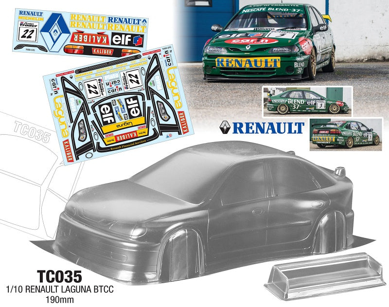 Team C 1/10 Renault Laguna BTCC 190mm