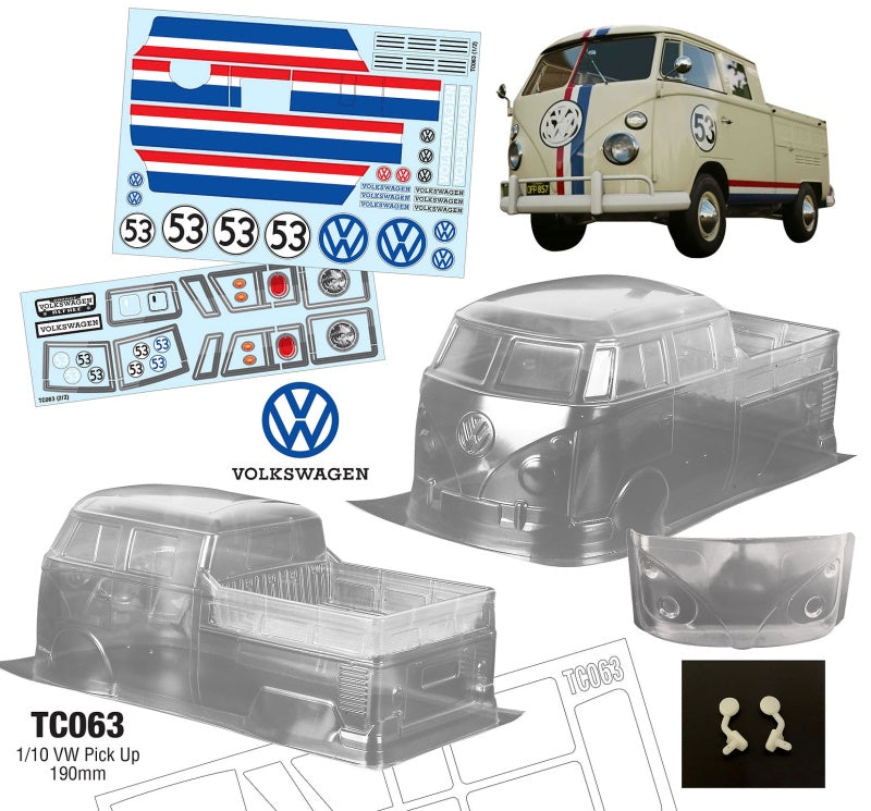 Team C 1/10 Volkswagen Combi Pick Up 190mm Wide