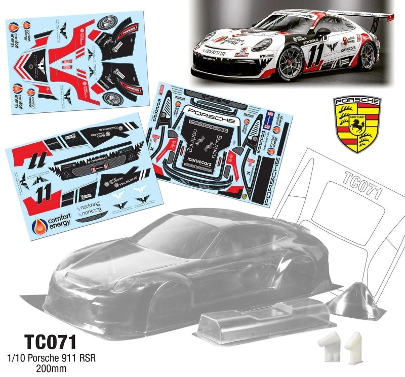 Team C 1/10 Porsche 911 RSR WB258mm WTH200mm w/Light Bucket