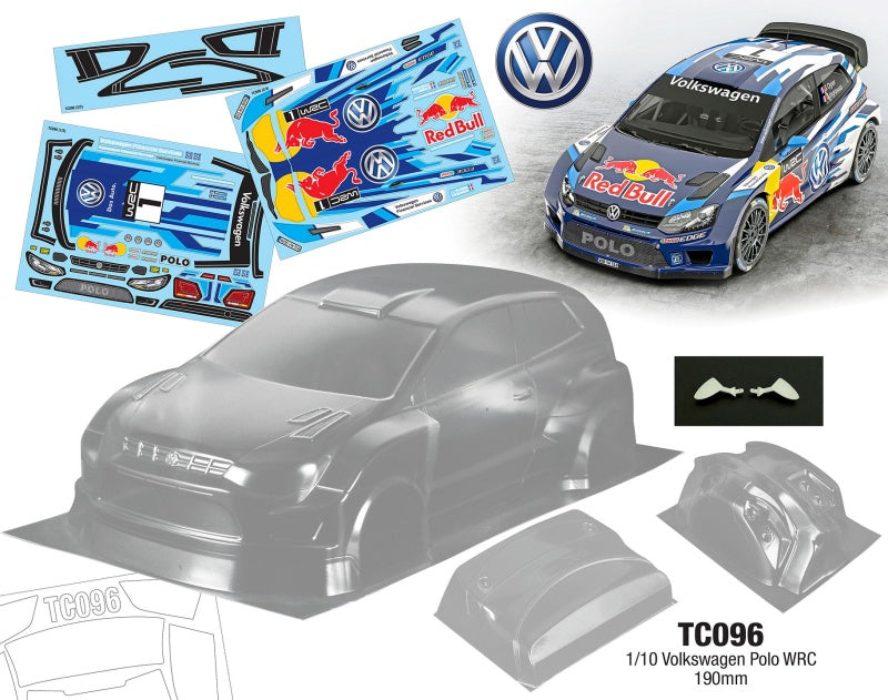 Team C 1/10 Volkswagen Polo WRC 190mm Wide