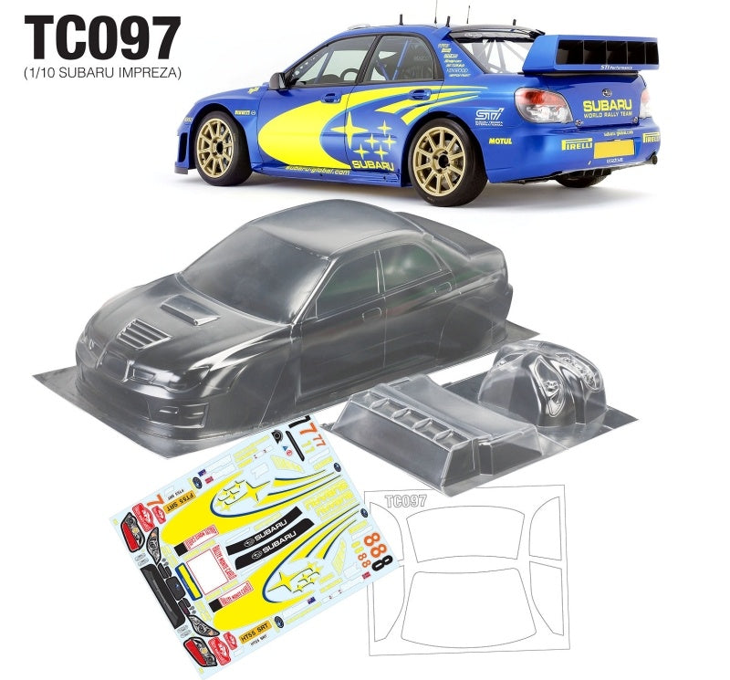 Team C 1/10 Subaru Impreza WRC 190mm Subaru Global Decal