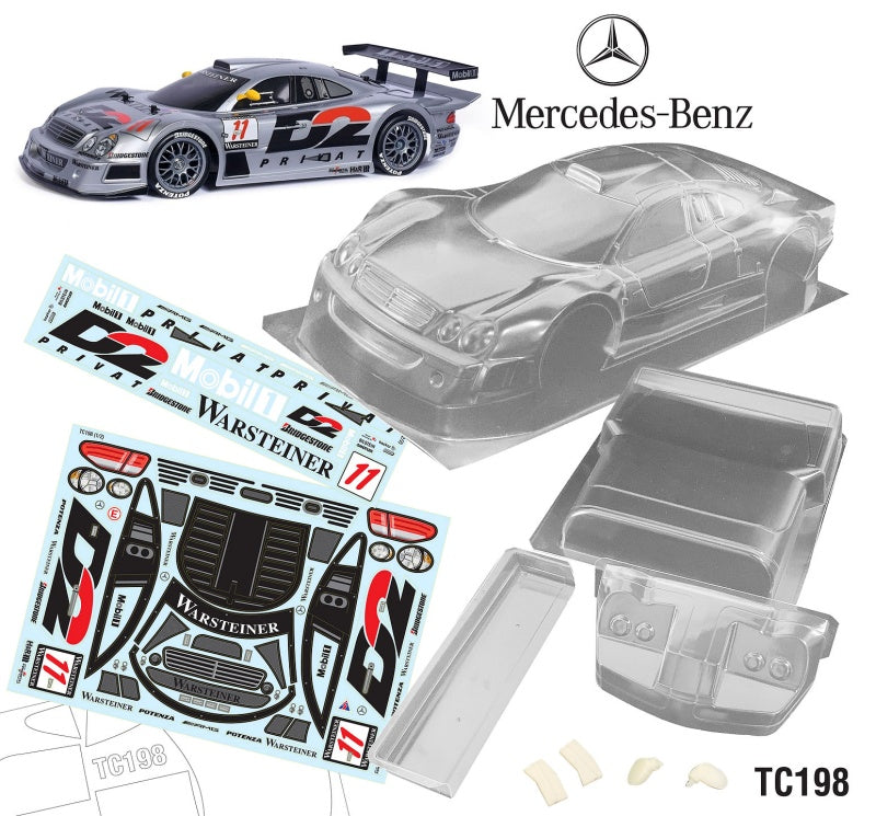 Team C 1/10 Mercedes-Benz CLK GTR 1998 190mm D2 Decal Sheet