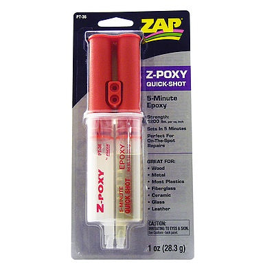 Zap Z-Poxy 5-Minute Epoxy Dual Syringe