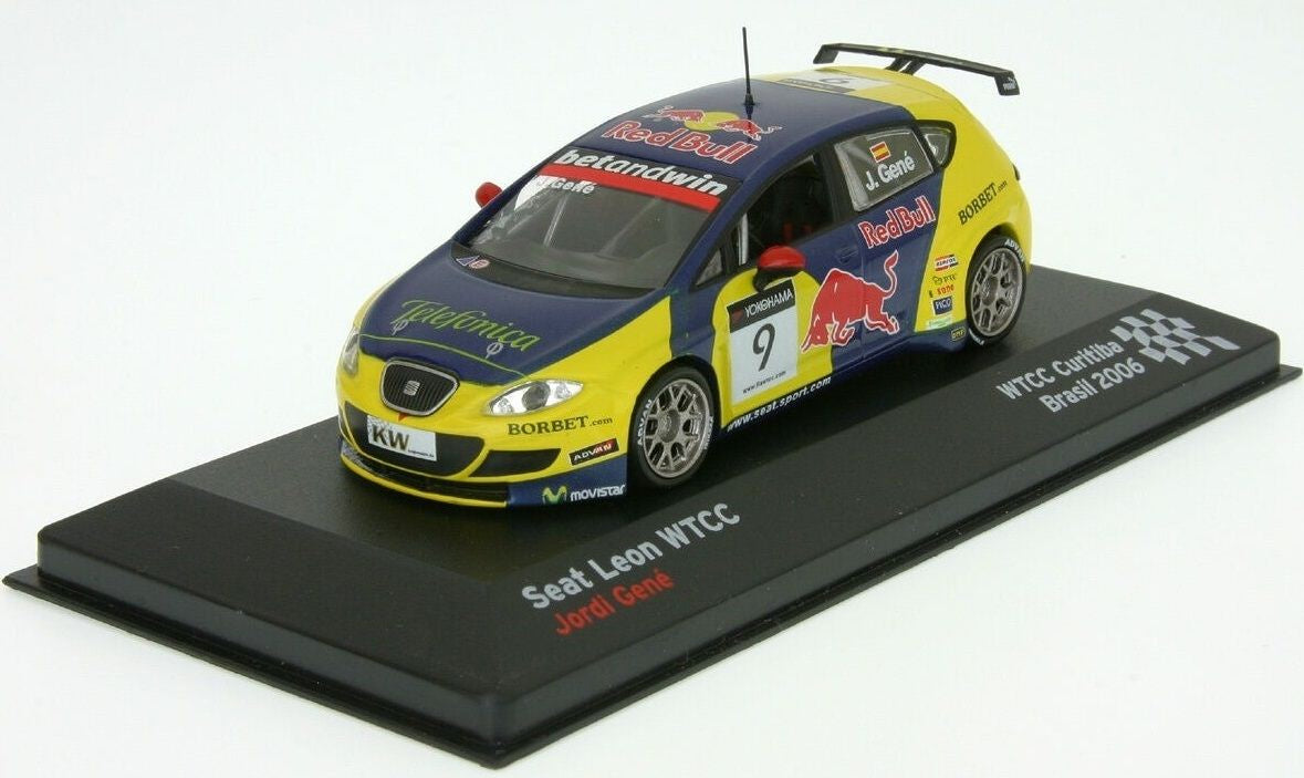 "Pre owned" 1:43 Seat Leon WTCC Curtiba Brasil 2006 Jordi Gene