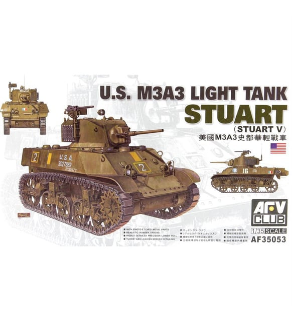 AFV 1:35 U.S. M3A3 Light Tank Stuart (Stuart V) (LW)
