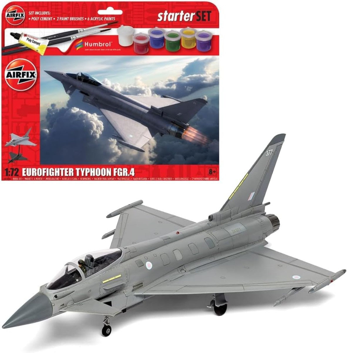 Airfix 1:72 Eurofighter Typhoon FGR.4 Starter Set