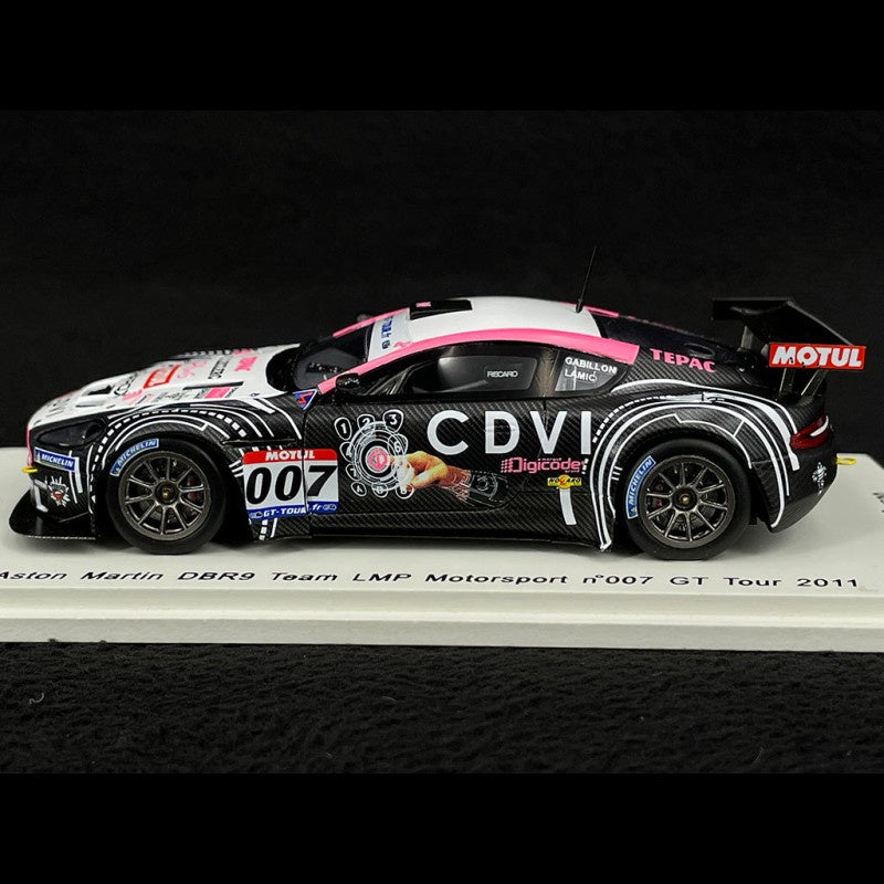 "Pre owned" Spark 1:43 Aston Martin DBR9 Team LMP #007 GT Tour 2011
