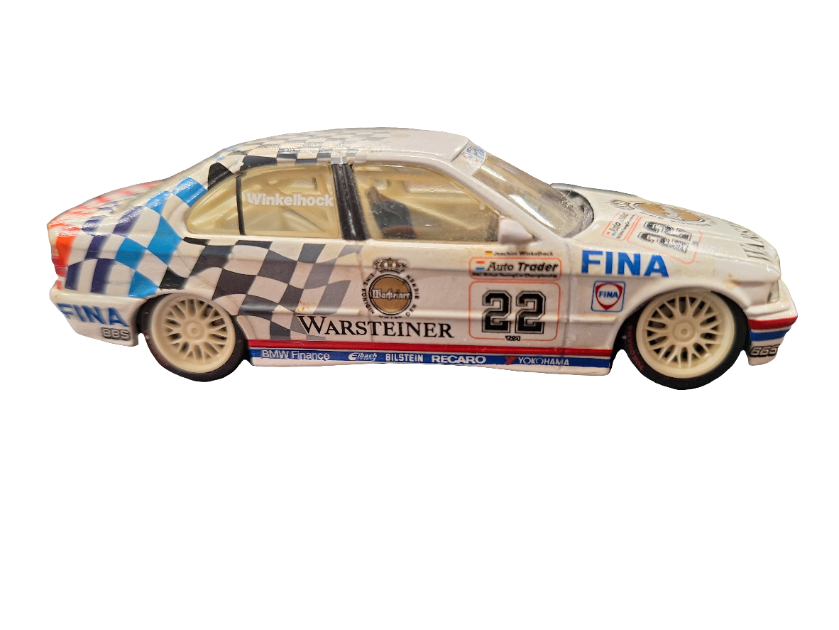 "Pre owned" Minichamp 1:43 BMW 318i Team Schnitzer 1993 British Champion