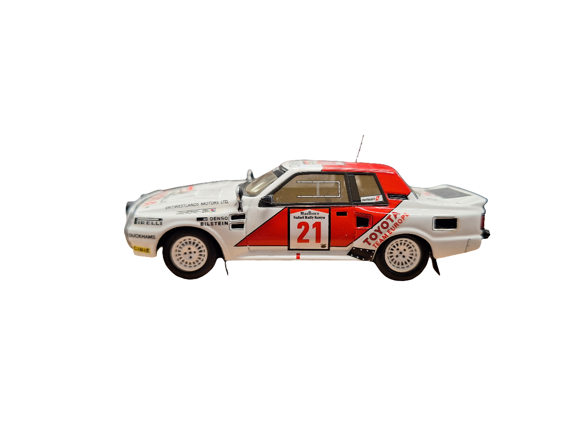 "Pre owned" Bizarre 1:43 Toyota Celica Twin Cam Turbo Safari winner 1985