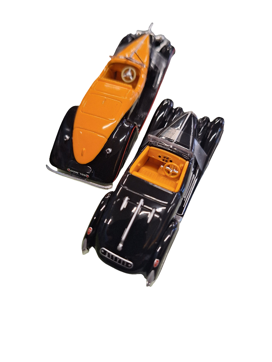"Pre owned" Hot Wheels 1:64 100% Classic Bodies Set Bugatti & Duesenberg