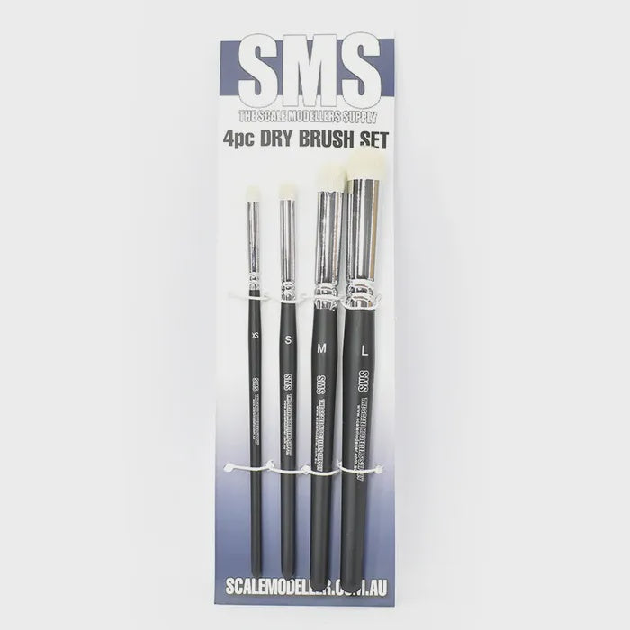 SMS SYNTHETIC DRY BRUSH SET 5PC