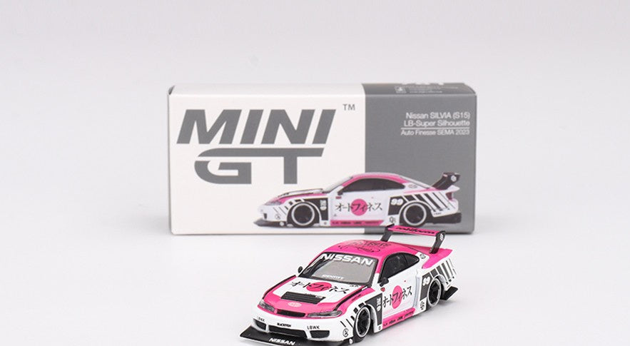 MiniGT 1:64 Nissan LB-Super Silhouette S15 Silvia Auto Fitness SEMA