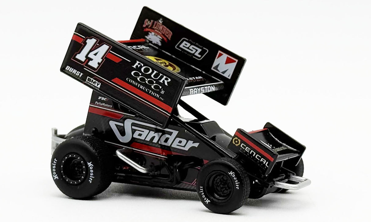 Acme 1:50 2025 #14 Four CCCC's Construction Sprint Car - Spencer Bayston Home Winged Sprints
