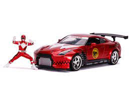 Jada 1:24 29 Nissan GT-R R35 W/Figure Power Rangers