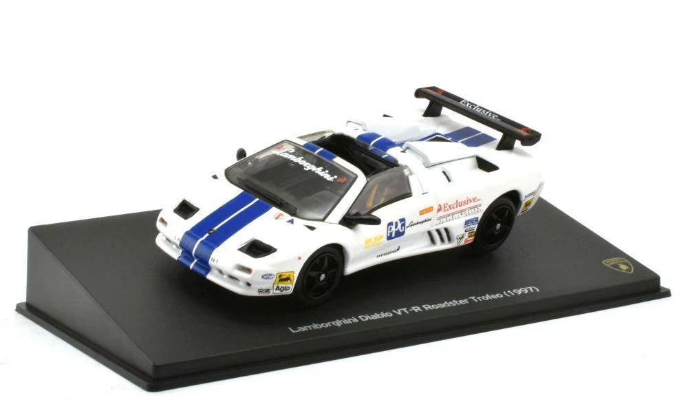 "Pre owned" Whitebox 1:43 1997 Lamborghini Diablo VT-R Roadster Trofeo