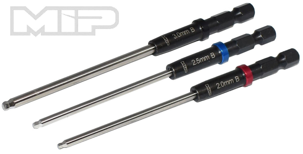 MIP Speed Tip Ball Hex Driver Wrench Set - Metric (2.0mm, 2.5mm, 3.0mm) (GEN 2)