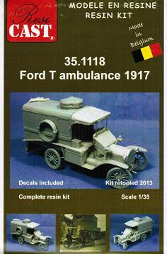 Resi Cast 1:35 Ford T Ambulance 1917 Full Resin Kit