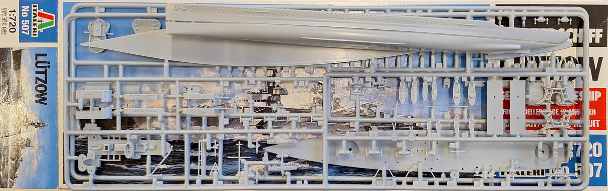 *Unsealed* Italeri 1:720 German Battleship Lutzow