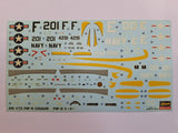 *Aged Decals, Unsealed* Hasegawa 1:72 F9F-8 Cougar (FMS)