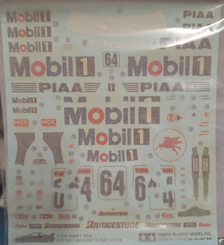 *Aged Decals* Tamiya 1:24 Mobil 1 NSX