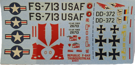 *Unsealed, Vintage* Airfix 1:72 F-84F Thunderstreak (FMS)