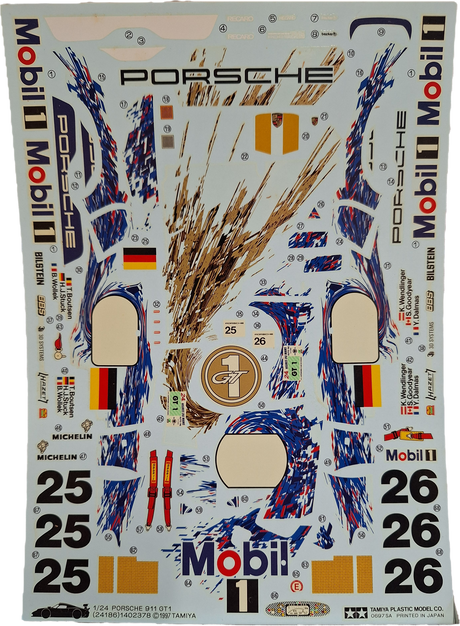 *Aged Decals* Tamiya 1:24 Porsche 911 GT1