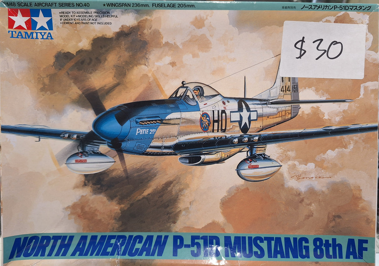 *Pre-Owned* Tamiya 1:48 P-51D Mustang 8th AF w/Extras