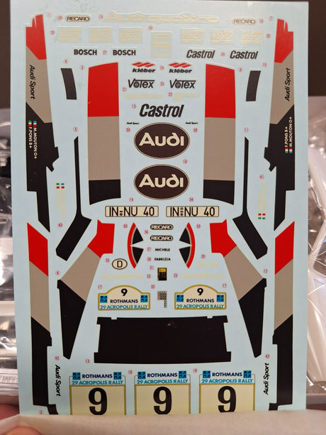 *Pre-Owned, Aged Decals* Tamiya 1:24 Audi Quattro Rally