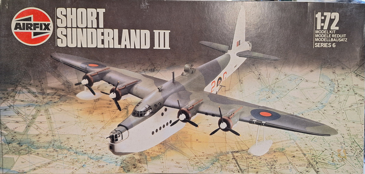 *Pre-Owned, Vintage* Airfix 1:72 Short Sunderland III