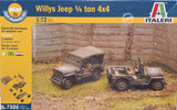 *Unsealed* Italeri 1:72 Willys Jeep 1/4 ton 4x4 (FMS)