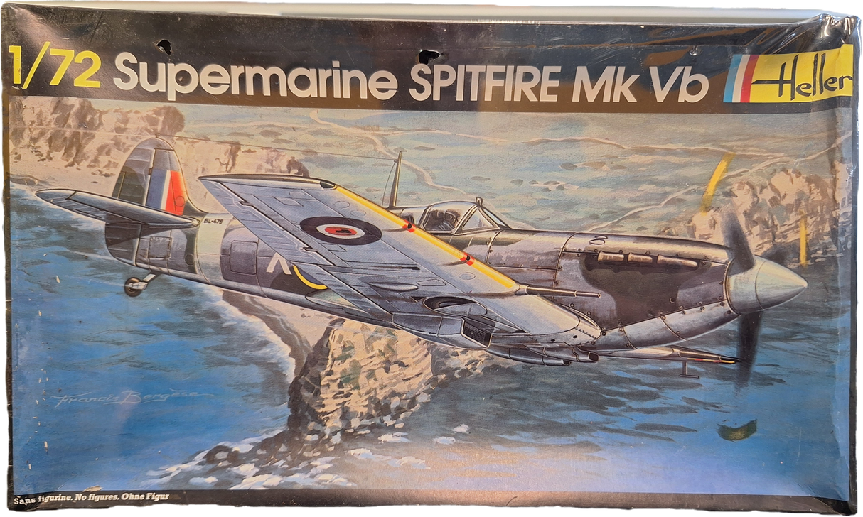 *Sealed, Vintage* Heller 1:72 Supermarine Spitfire Mk Vb (FMS)