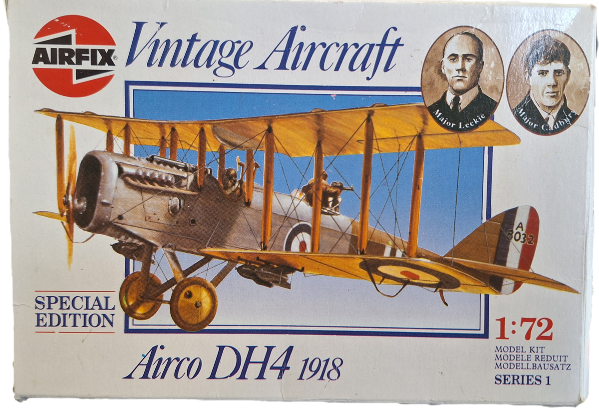 *Vintage, Unsealed* Airfix 1:72 Airco DH4 1918 (FMS)