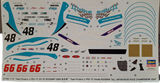 *Aged Decals* Hasegawa 1:12 Honda RS250RW Team Project μ FRS - 7C (LW)