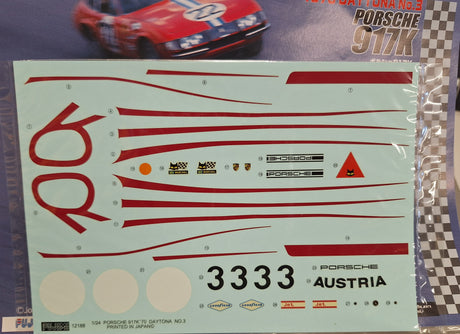 *Pre-Owned, Aged Decals* Fujimi 1:24 Porsche 917K '70 Daytona #3