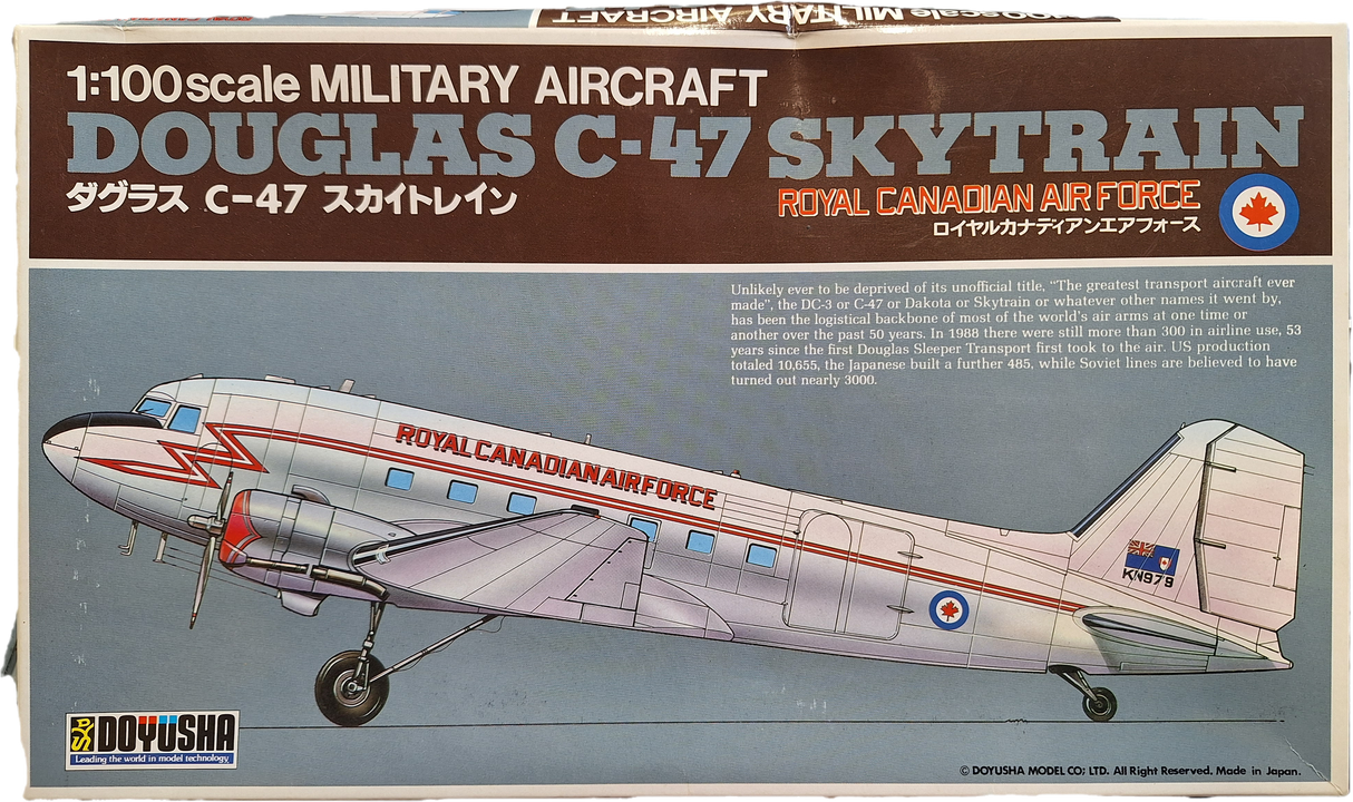 *Aged Decals* Doyusha 1:100 Douglas C-47 Skytrain (FMS)