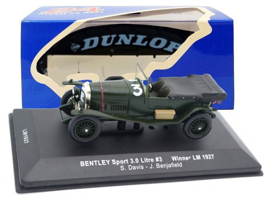 "Pre owned" IXO 1:43 Bentley Sport 3.0 Litre #3 Le Mans Winner 1927