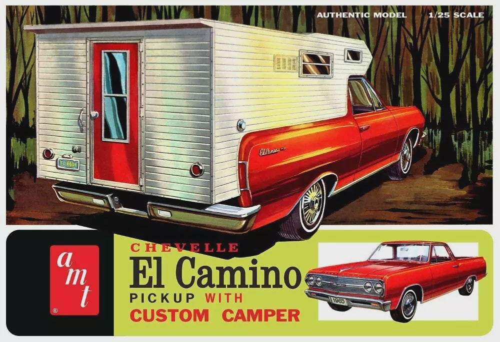 Amt 1:25 1965 Chevy El Camino W?Camper