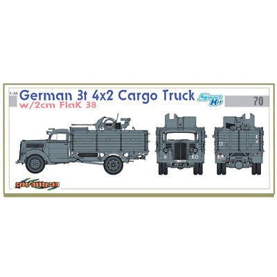 Dragon 1:35 German Opel-Blitz 3t 4x2 Truck w/2cm Flak 38