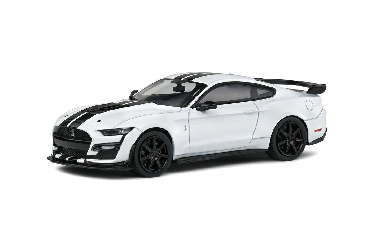 Solido 1:43 Shelby Mustang GT500 White W/Black Stripes