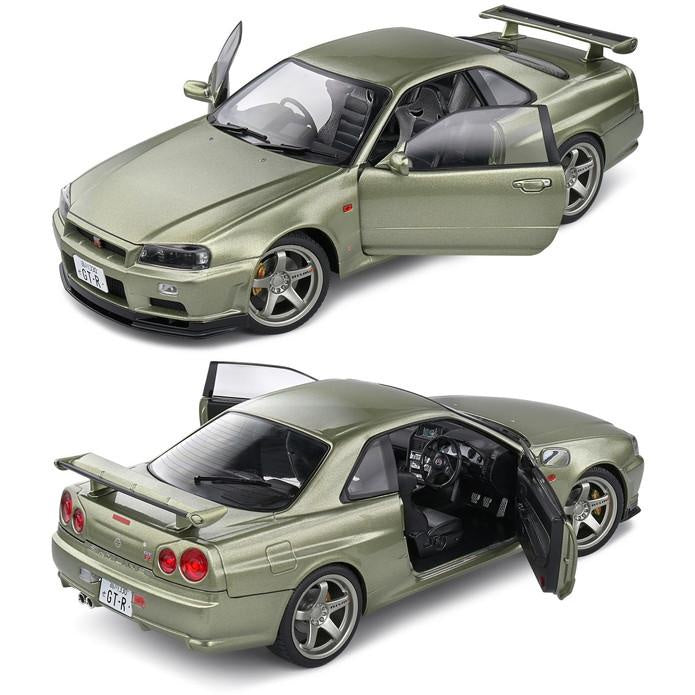 Solido 1:18 1999 Nissan GT-R (R34) Green Metallic