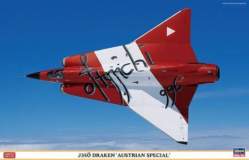 Hasegawa 1:48 J-35O Draken 'Austrian Special' Limited Ed.