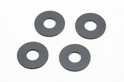 Aluminum Shim 3x8mm Pkt 4 Black