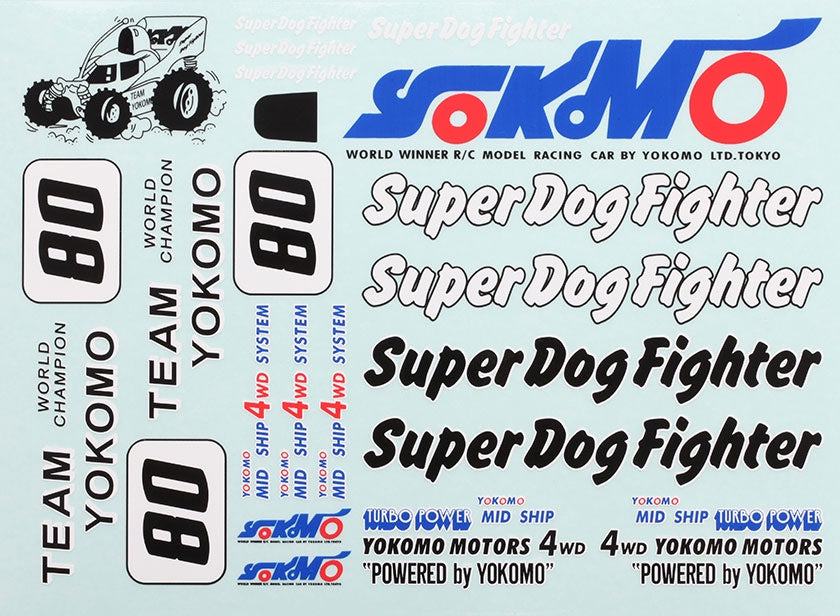 Yokomo Super Dog Fighter Decal