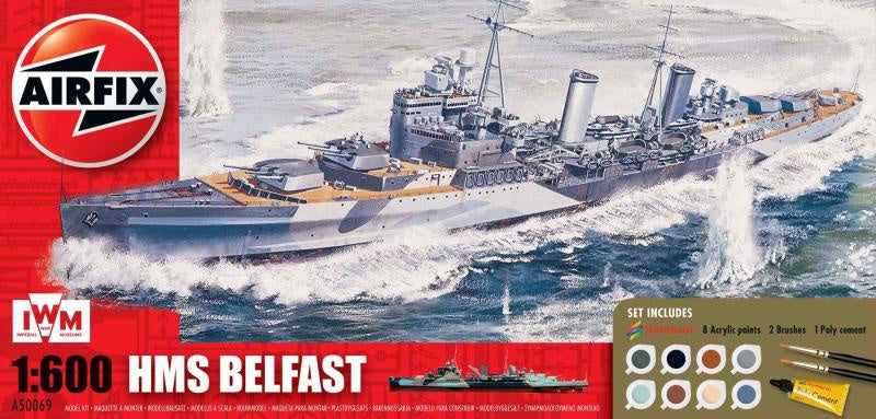 Airfix 1:600 HMS Belfast Gift Set