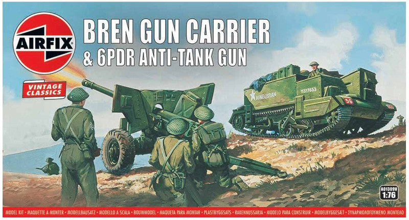 Airfix 1:76 Bren Gun Carrier & 6lb Gun