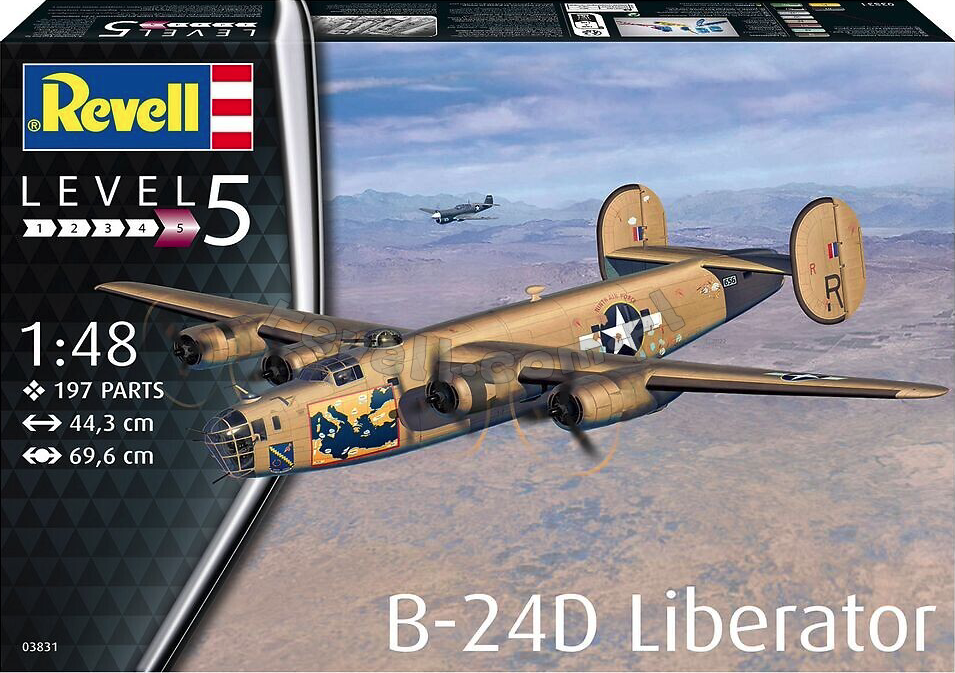 未開封品 Revell 1/48 B-24D LIBERATOR プラモデル Amazon.com: Revell 03831 B-24D Liberator 1:48 Scale Unbuilt